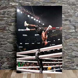 1 Count Gervonta Davis Boxing Canvas Poster - Frameless, 12x18in - Perfect for Bedroom & Office Decor, Sports Enthusiast Gift, Perfect for Room Decor