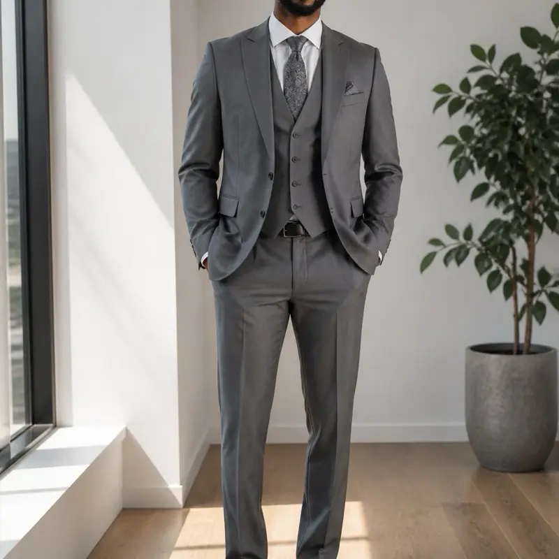 Turkish Tailored Charcoal Gray Suit – Size 58 (EU)