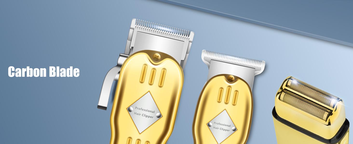 Professional Hair Clippers and Trimmer Set for Men, Beard Trimmer & Foil Shaver Kit, Cordless Mens Clippers and Grooming Kit for Hair Cutting, Beard Styling, Home, Barber