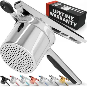 Large 15-ounce potato masher, heavy-duty stainless steel potato masher and presser kitchen tool, easily produces perfect mashed potatoes every time: Home and Kitchen