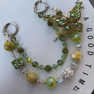 SleekHush Vintage Heavy-Duty Charm Set | Retro Phone Bag + Keychain Combo | Spring-Perfect Compact Accessory | Ideal for Halloween & Christmas Gifting | Trendy On-the-Go Staple