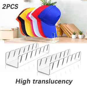 Hat Organizer for Baseball Caps 2Pack,High transparent hat rack  hold up 20 hats, Hat Hanger Holder Display for Door Closet, Hat storage rack, multi-scene display