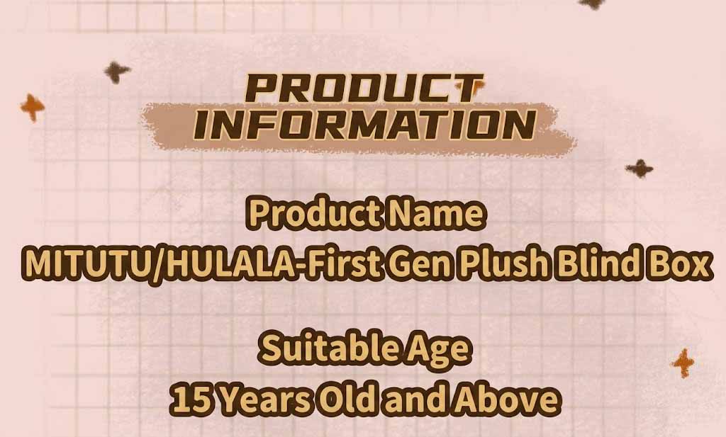 Baby Three Mitu Tu-Hu-La-La Blind Box Plush Toy Cute and Trendy Figure Creative Gift Collectible Decoration, Adorable Doll, Soothing Desktop Ornament