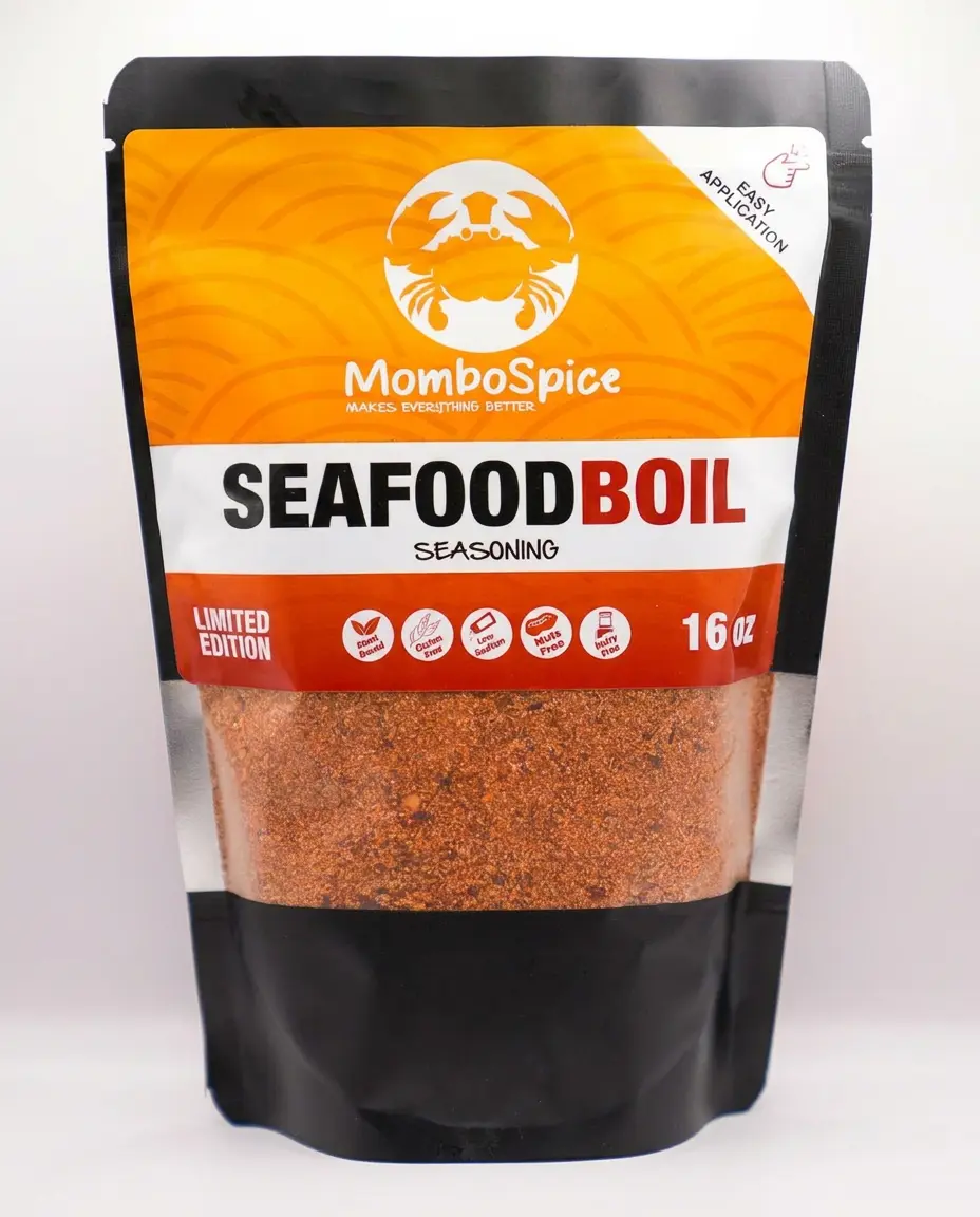 MomboSpice Seafood Boil Seasoning, 16oz Flavorful Spice Blend for Cooking Essentials, Flavor