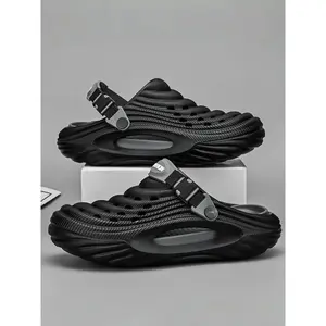 Men's Unique Hole Design Clogs, Casual Comfortable Breathable Sports Sandals, Lightweight Trendy Sandals Shoes for Daily Wear, Sandals Slippers, Summer Slide Slippers, Sporty Breathable Clogs