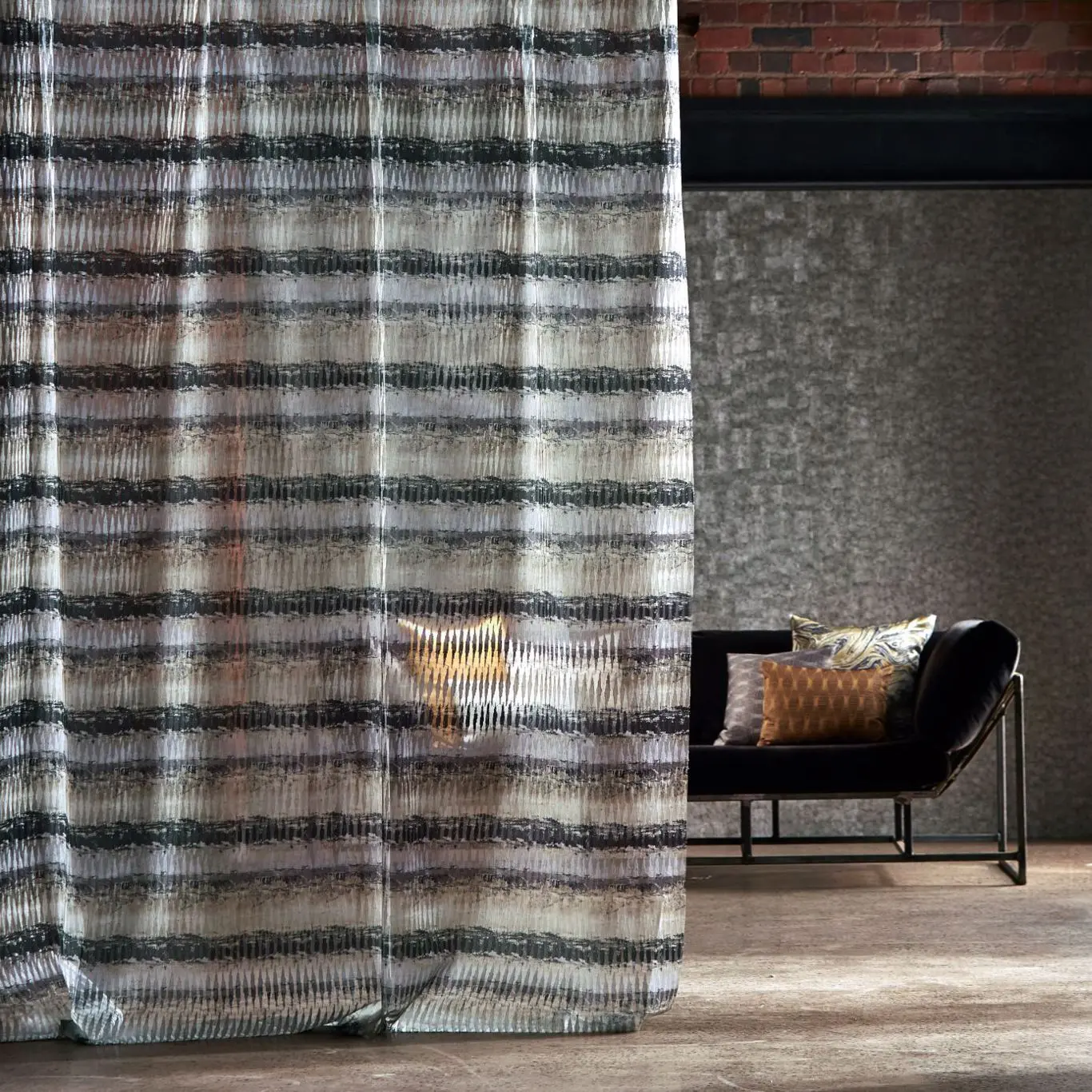 Anthology - Kiyoshi Parchment/Charcoal Wallcovering | Anthology