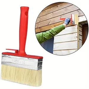 1pc Large Paint Brush, Ideal for Smooth and Even Coverage on Walls, Doors, Floors, and Wood Decoration!