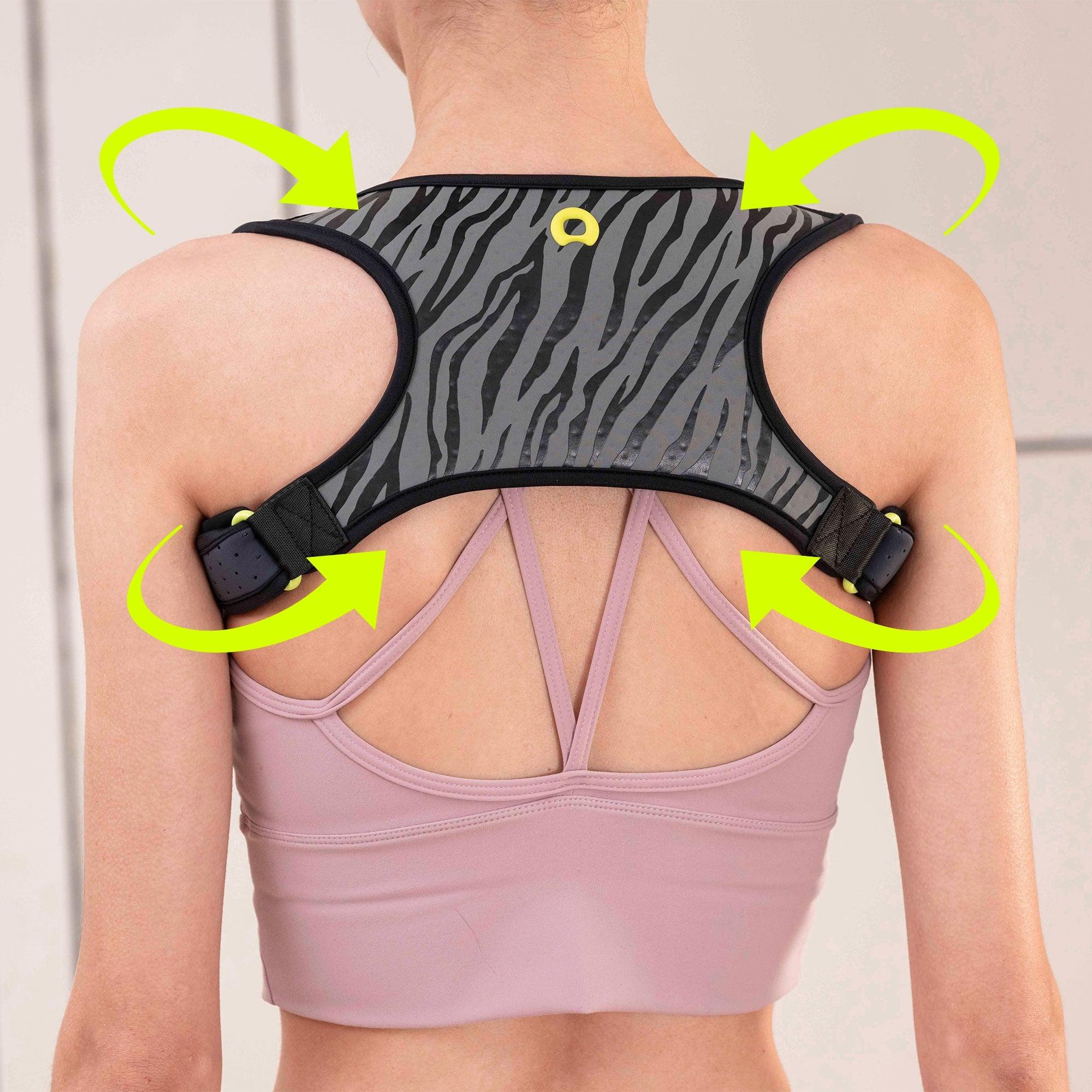 aoFIT PostureCue Posture Enhancer, Adjustable Core Belt, Reduces Hunchback, Women & Men, Comfortable Design for Sports & Outdoor Activities