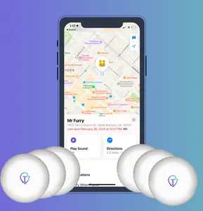 Tracker Mist 6-Pack - Affordable and Reliable Item Trackers for Apple Find My Compatibility key finder