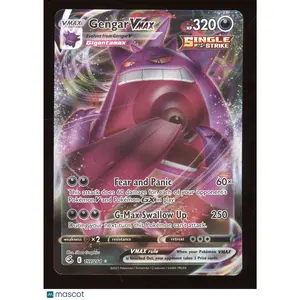 2021 Pokemon SWSH Fusion Strike Gengar VMAX Holo Rare #157/264