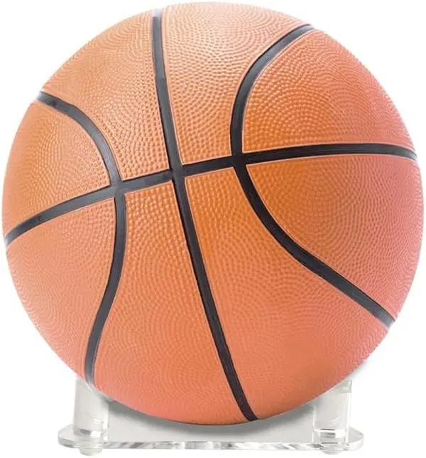 PIT66 Tripod Acrylic Display Ball Stand for Basketball Football Soccer Bowling, 3 Peg Holder