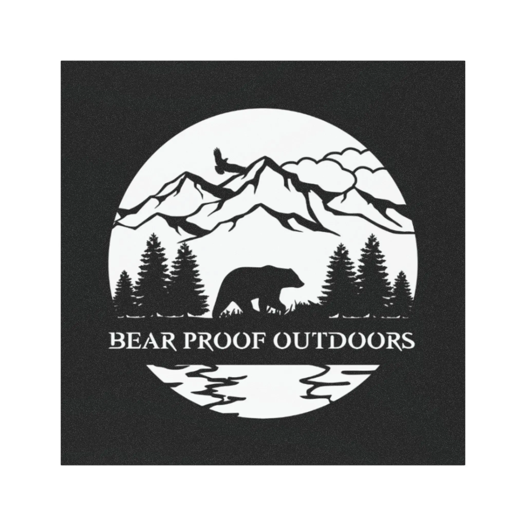 Bear Proof Outdoors Car Magnet, Nature Car Decor, Wildlife Magnet, Adventure Gift, Outdoor Enthusiast Magnet