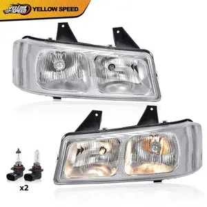 Fit For 2003-2019 Chevy Express GMC Savana Van Headlights Headlamp Chrome/Clear