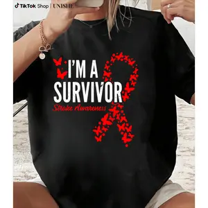Stroke Survivor T-Shirt – 100% Cotton Comfort and Awareness