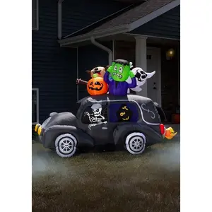 4FT Spooky Hearse Inflatable Decoration