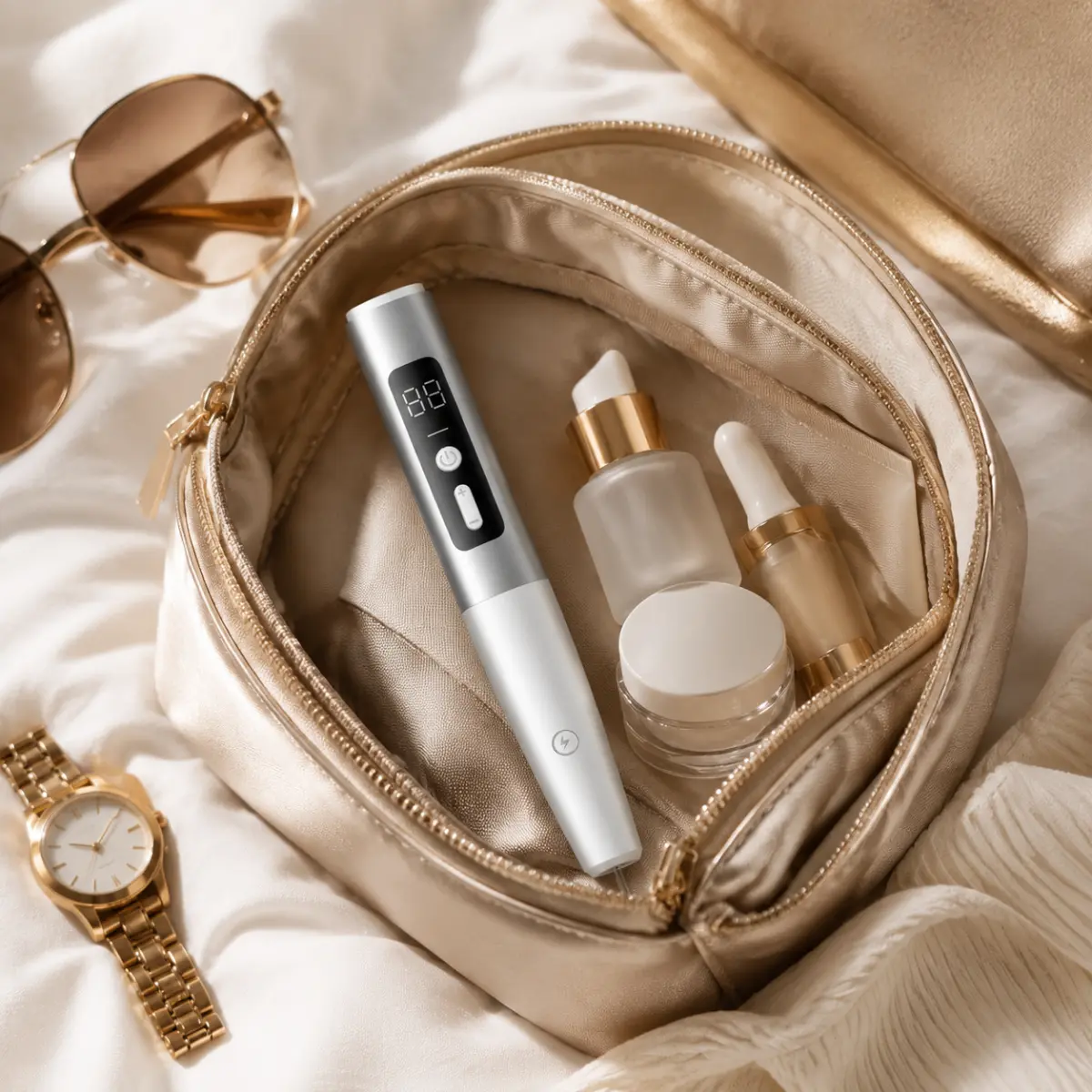 Gentle Home Beauty Pen - 15-Speed Adjustable, USB Rechargeable with Rechargeable Battery