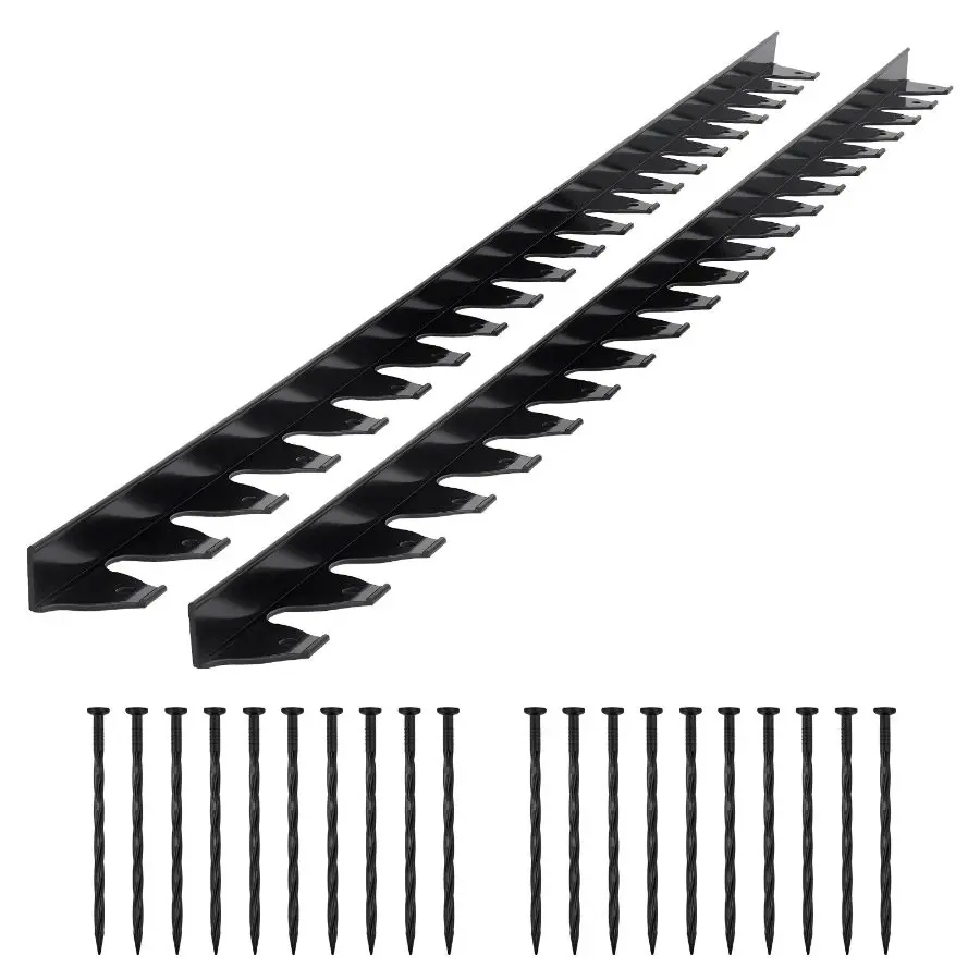 【DealsForYouDays】VEVOR Landscape Edging Border, 10Pcs 6 ftx 1.6 in Plastic Garden Edging with 60 Spikes, Sun-Resistant Flowerbed Borders, DIY Layout, No Dig Garden Edger Border Divider for Lawn Edgings for Yard