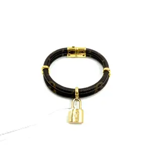 Pre-owned Louis Vuitton AsShown Bag Accessories 4518 Monogram Canvas Lock It Bracelet 26.05.19
