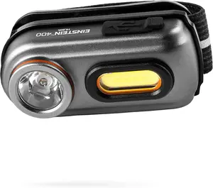 NEBO Einstein Powerful 400 Lumen Headlamp with Rechargeable Battery |   Compact Low-Profile Headlamp with 5 Light Modes