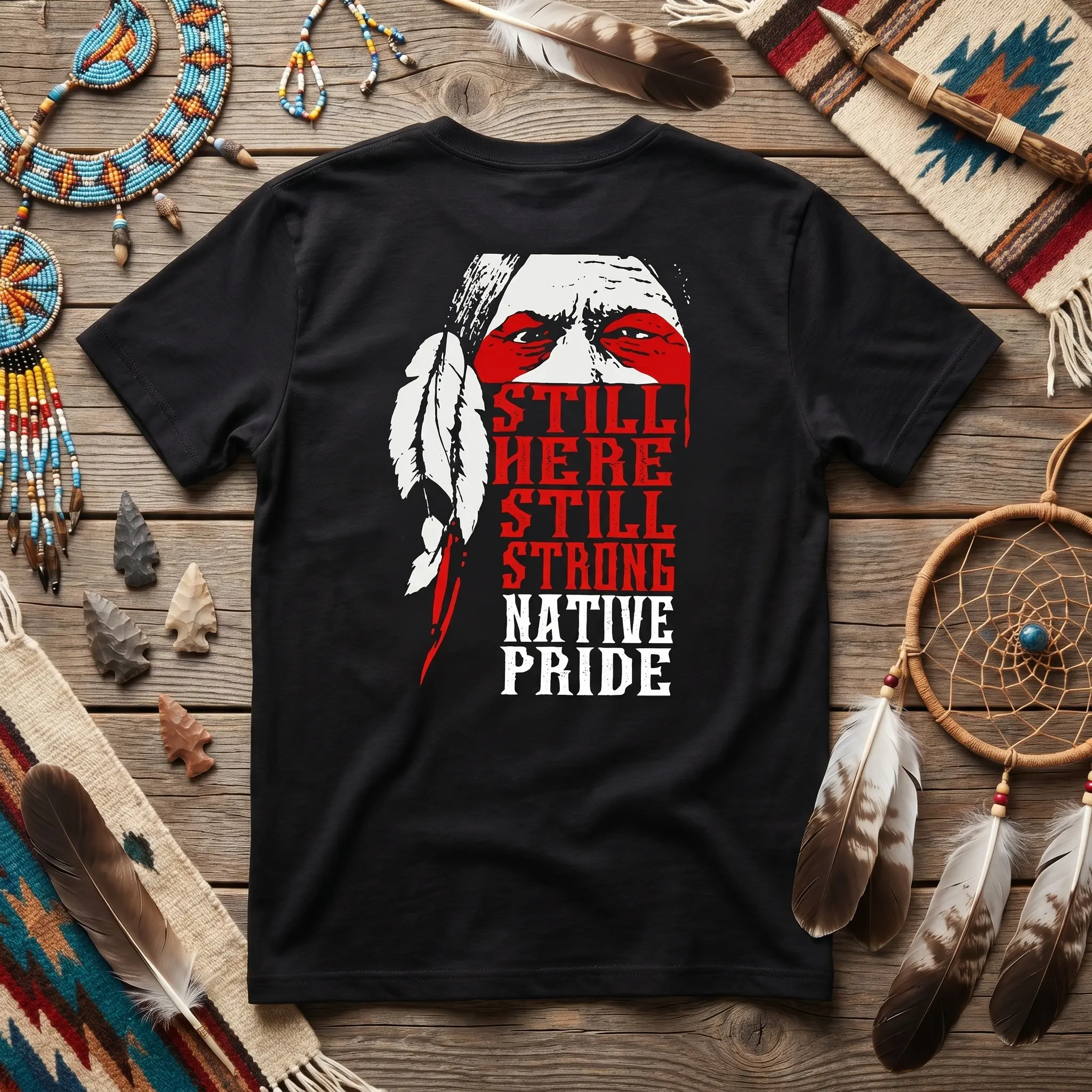 Still Here Still Strong Native Pride Woman Native American Shirt, Support Indigenous , Equality Feminism American Native Tee