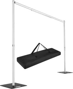 Pipe and Drape Backdrop Stand,8ft x 10ft Backdrop Stand, Adjustable Metal Heavy Duty Wedding Background for Parties Birthday Party  Shower Wedding Decorations