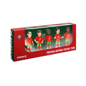 Minix Portugal National Team 5-Pack – Official 7cm Football Collectible Set | Ronaldo, Vitinha, Neves, Leão, Nuno Mendes