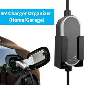 Mobile Electric Vehicle Charger Stand, Wall-Mounted Insulated Cable Organizer, Universal Cable Management System for Home Garage Outdoor Use