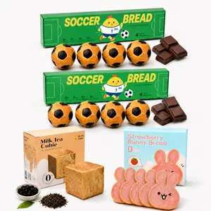 Oh Oh Cubie Collection - Soccer, Bunny, Milk Tea & Chocolate Variants - Real Ingredients, No Preservatives, Fresh Bread