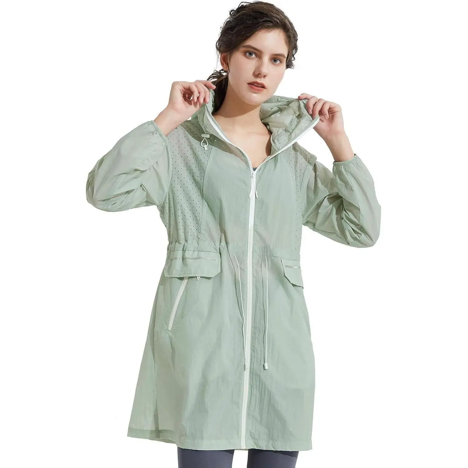 Orolay Women's UPF 40+ Lightweight Coat Summer Sun Protective Hooded Packable Jacket