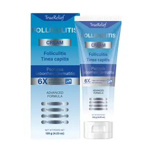 TrueRelief Folliculitis Treatment Cream: Organic Soothing Cream for Scalp Face & Body - Effective Soothing Relief from Folliculitis