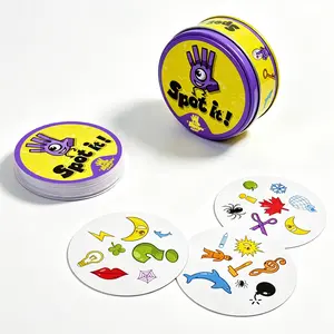 55pcs Spot It Game, Interactive Family Fun, Engaging Memory & Observation Activity, Perfect Gift for Kids & Adults, Ideal for Travel & Gatherings