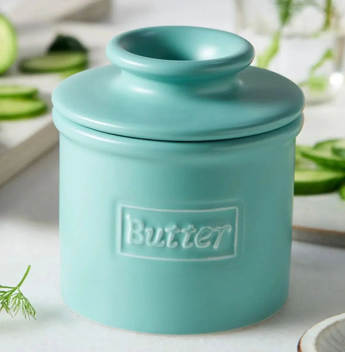 Cafe Matte Butter Bell Crock