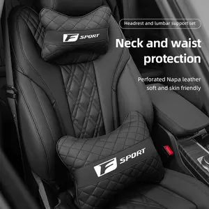 Car Seat Neck Pillow Headrest Lumbar Waist Support Cushion For Lexus GS IS LS500h ES260 ES300h RX350h NX260 UX260 LM LC RZ450e TX RC CT200h GX550 LX600 LX570 NX350 HS250