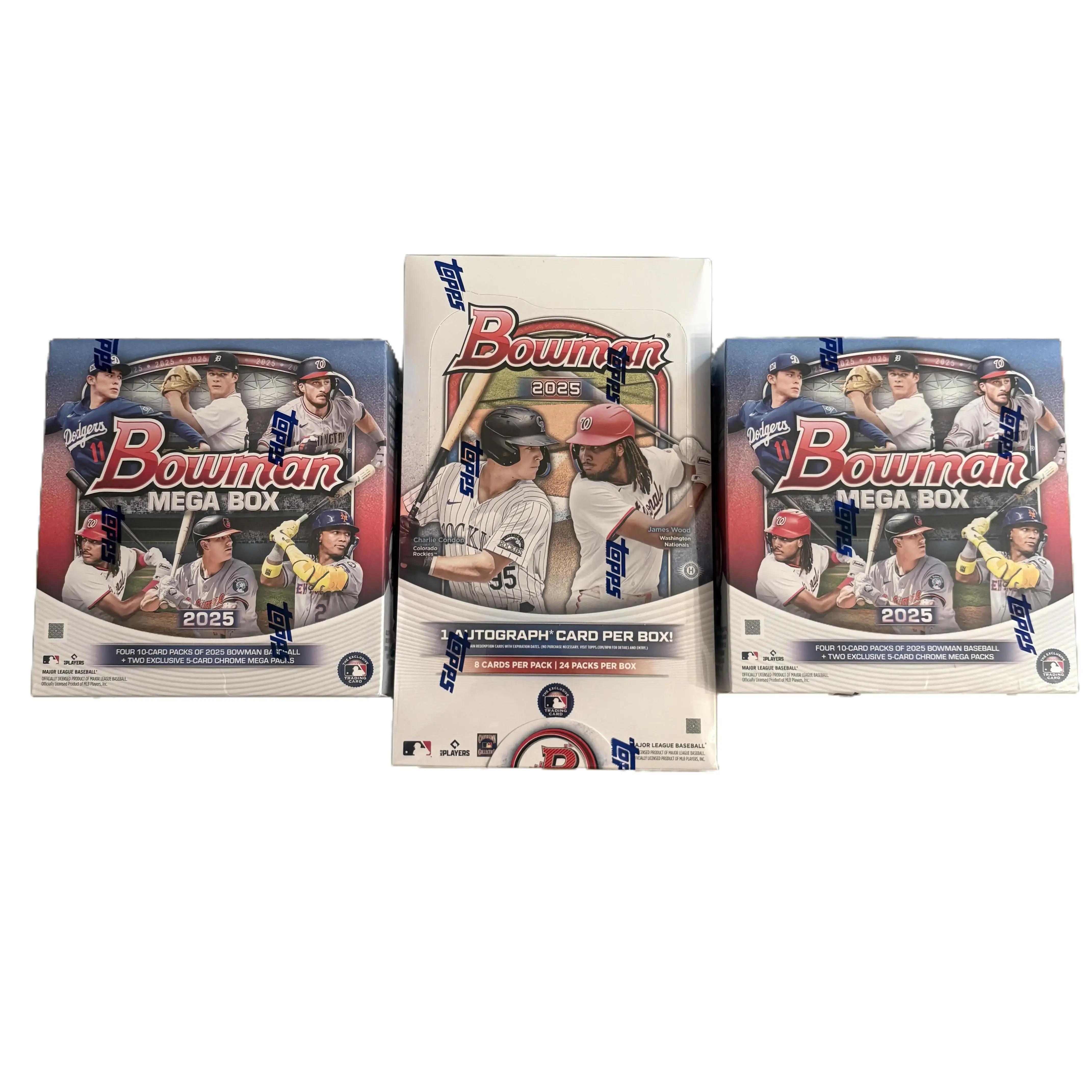 2025 1 Bowman Hobby, 2 Bowman Mega w/ Dodgers Giveaway!