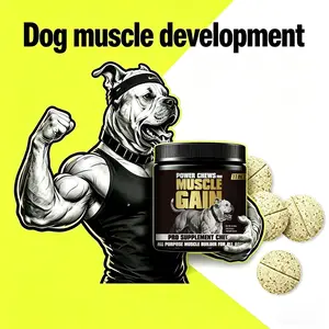 Nutritional supplements for dogs to boost immunity, promote growth, maintain digestive health, and support muscle development.