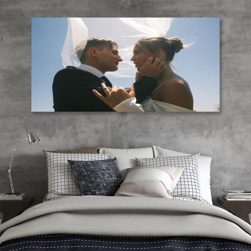 Extra Large 24*48-inch Custom Framed Canvas Family Portrait Wedding photos - Perfect Gift for Friends and Families | Ideal Room Decor, Wall Paintings for Living Room, Living Room Wall Decor, Highquality Print,Christmas decorations, Christmas gifts