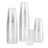 [300-2,500 pcs] Karat PET Disposable Plastic Cold Cups, 3/7/8/9/10/12/16/20/24/32oz