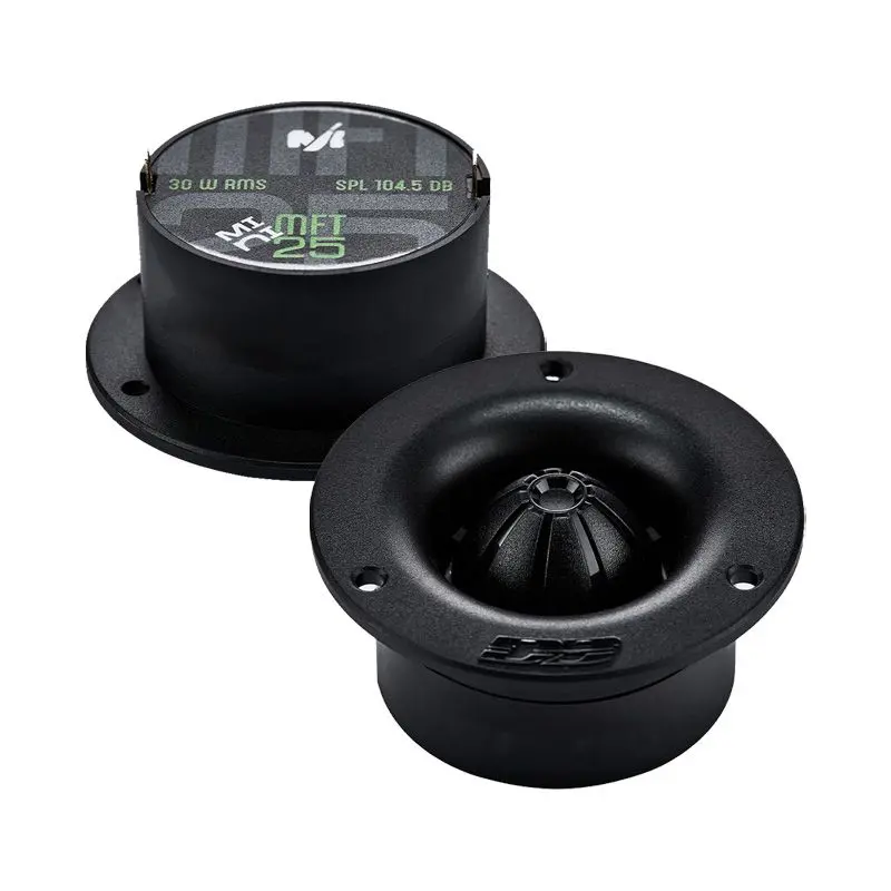 Deaf Bonce MFT-25 Machete Mini Car Audio Tweeters (Pair) - Car Audio Accessories, 50W RMS, 4-Ohm, 1" In, 60W Peak, CCA, Compact Fit, Crisp 4-20kHz Highs Boost, Easy Mount