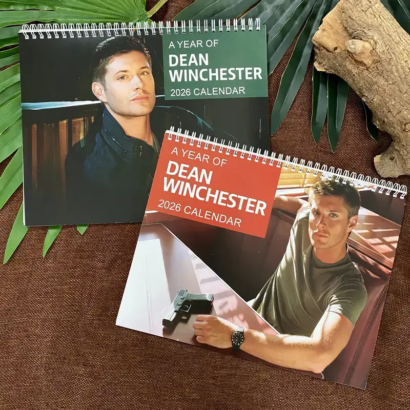 Supernatural Calendar 2026 2027, Dean Winchester Desktop Calendar, Sam & Dean Winchester Calendar, TV Show Inspired Desk Decor , Fan Gift