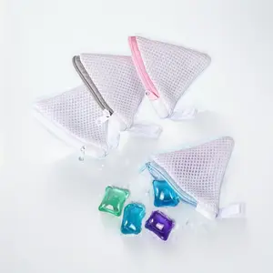 Laundry Mesh Bag for Washing Machine Thickened Protection Bag for Laundry Pods Beads Soap Household Wash Bag
