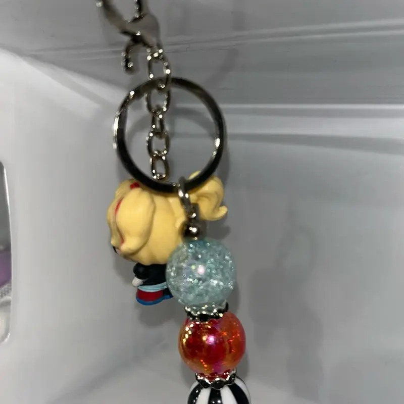 Clown girl character keychain