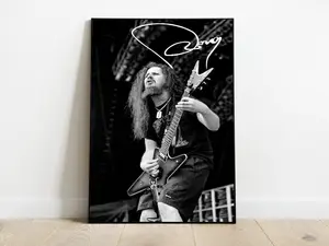 Memorial Signature Pantera Dimebag Darrell Poster, Limited Poster Decor Decoration Ornaments Artistic