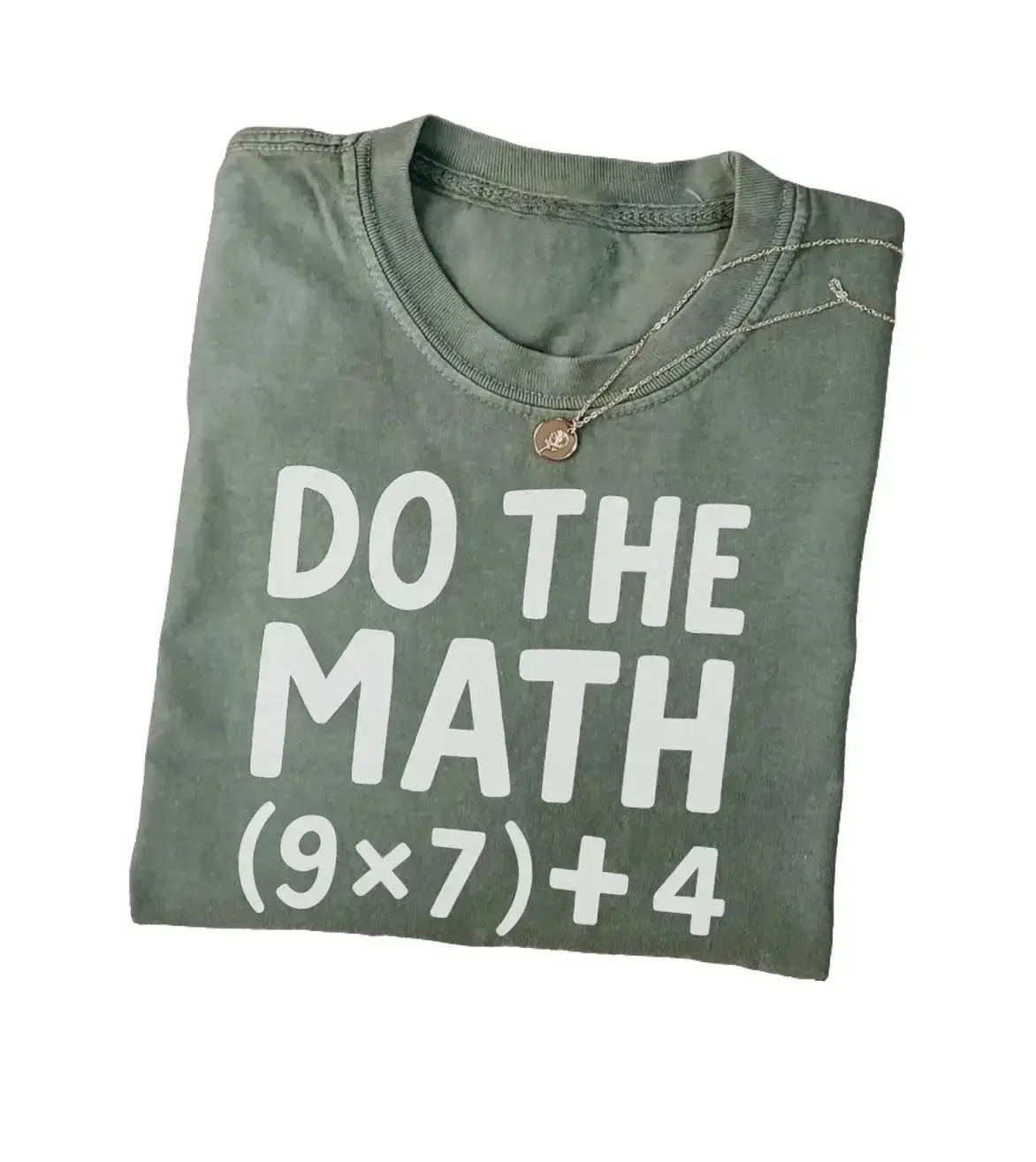 Oversized Math Teacher T-Shirt, Vintage Cotton Do The Math (9×7)+4 Graphic Tee, Retro Funny Shirt for Men, Aesthetic School Top, Trendy Math Apparel, Unique Gift for Him