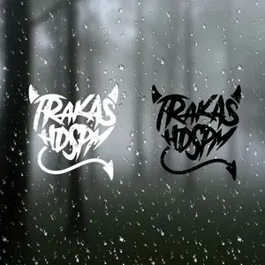 Trakas Hdspm Car Window Vinyl Sticker Paper, Decal Calcomania Corazon, Durable Adhesive Ethylene Material for Cars, Trucks, Laptops, Furniture