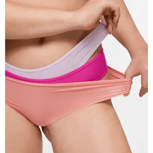 Magneticfit Cheeky Underwear for Women Bikini Stretchy High Cut Panties Sexy Tagless Briefs 3 Pack