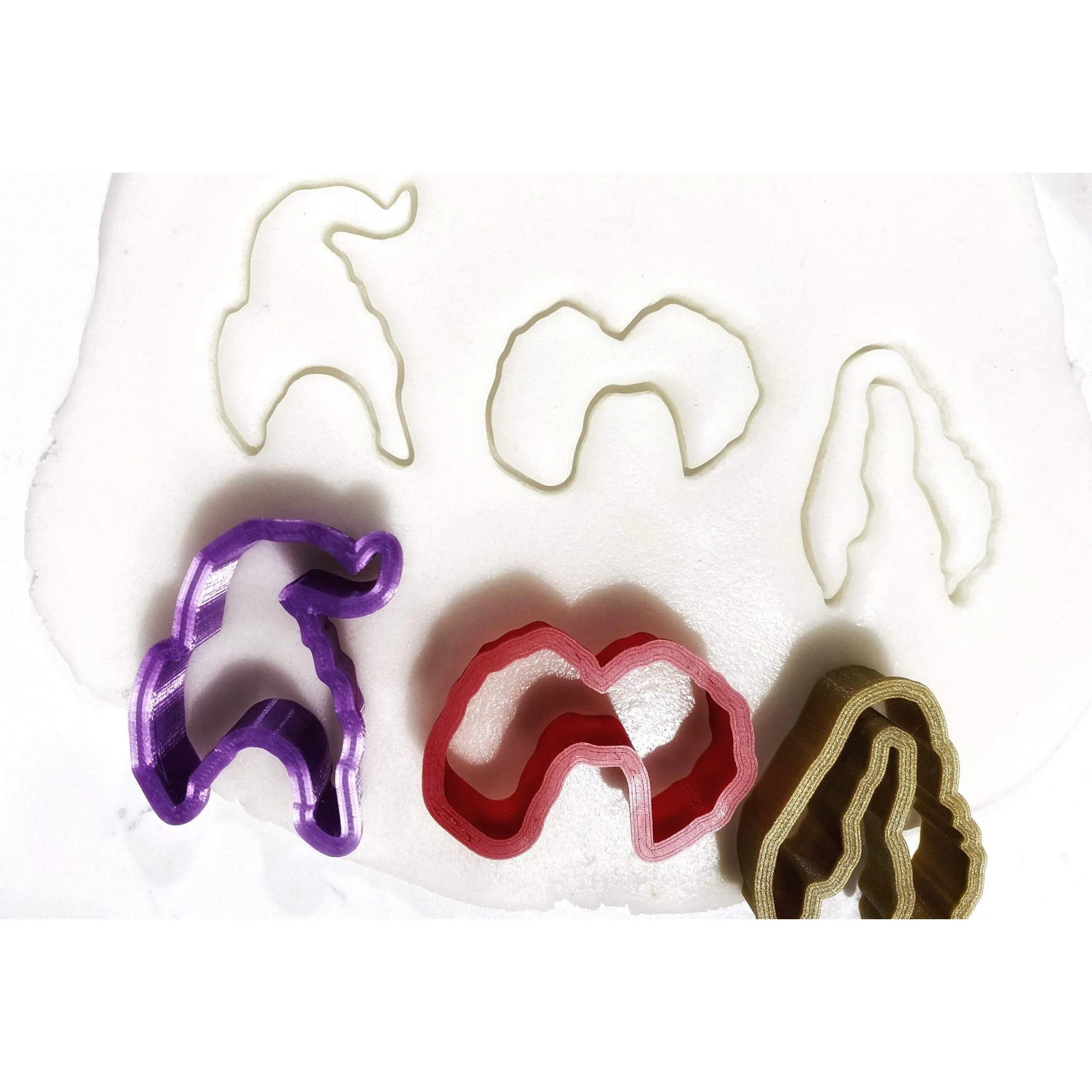 Hocus Pocus Cookie Cutters | Sanderson Sisters Witches Halloween Movie Hair Silhouette Mold Set | I Put a Spell On You