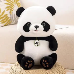 Adorable Panda Plush Toy with Charm for Cozy Living Spaces Fun Home Decor Gift Souvenirs Sofa Decor Car Ornaments Perfect for Any Occasion