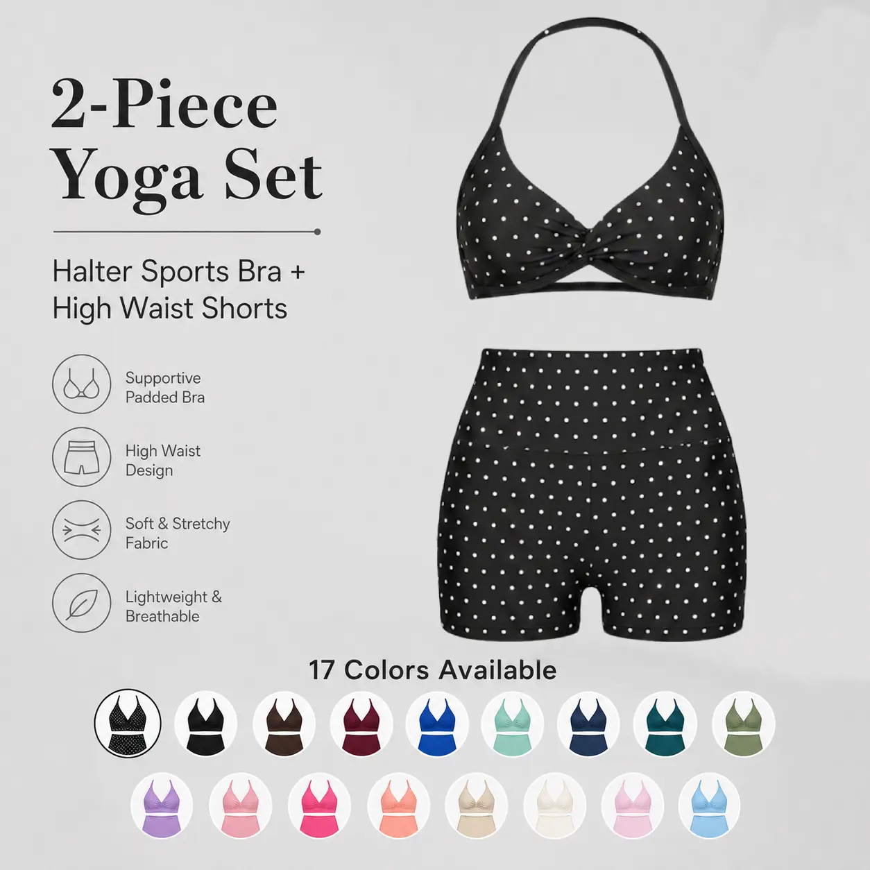 Body-Sculpting Women's 2 Piece Sporty Set, High Waisted Tight Shorts and Slim Fit Tank Top, Breathable Summer Activewear for Yoga, Running and Gym