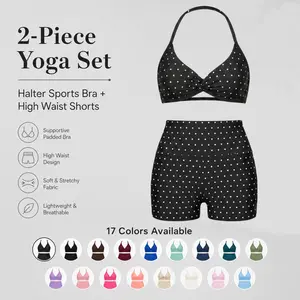 Body-Sculpting Women's 2 Piece Sporty Set, High Waisted Tight Shorts and Slim Fit Tank Top, Breathable Summer Activewear for Yoga, Running and Gym