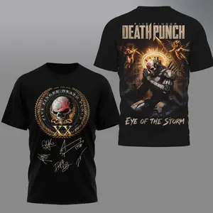 Five Finger Death Punch 20th Anniversary Eye of the Storm 3D AOP T-Shirt